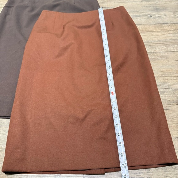 Set of 2 Pendleton Woolen Mills Pencil Skirt Secretary Office/Geek Skirt Size 4 - Picture 13 of 16